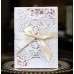 Purple Invitation Card Wedding Decoration Laser Cut Paper Wholesale